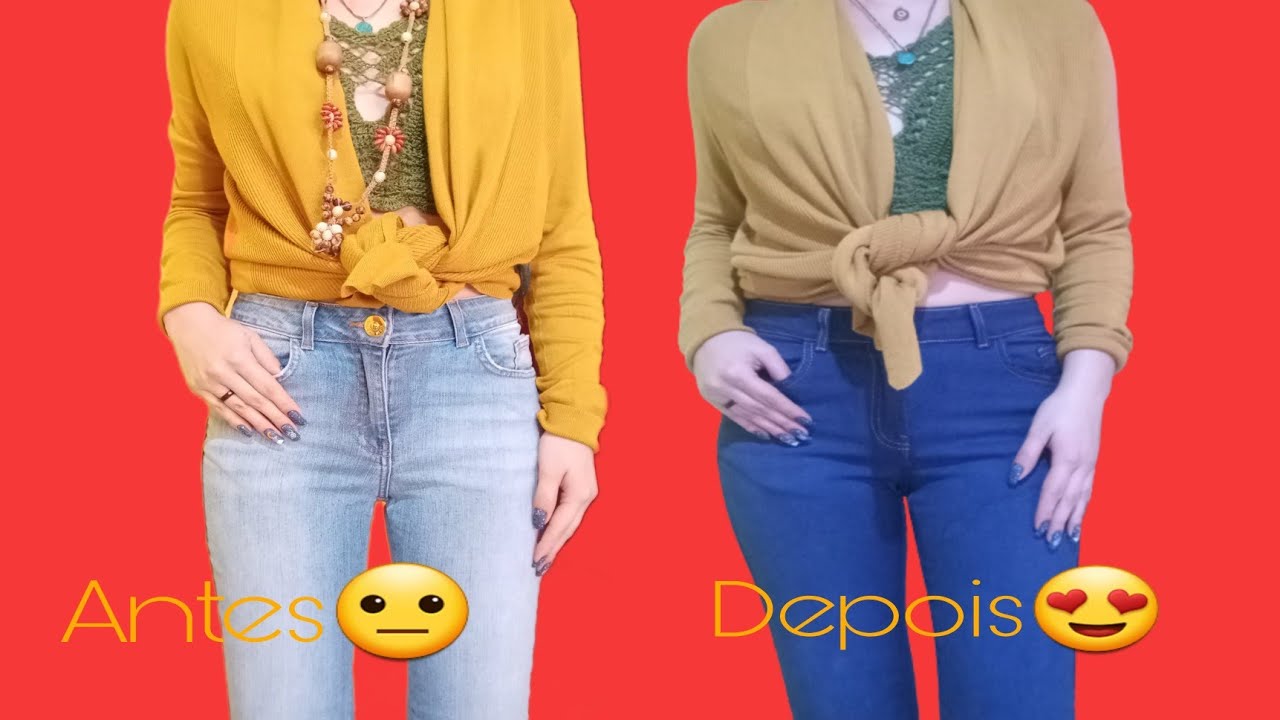 Como tingir uma calça jeans👖🤗