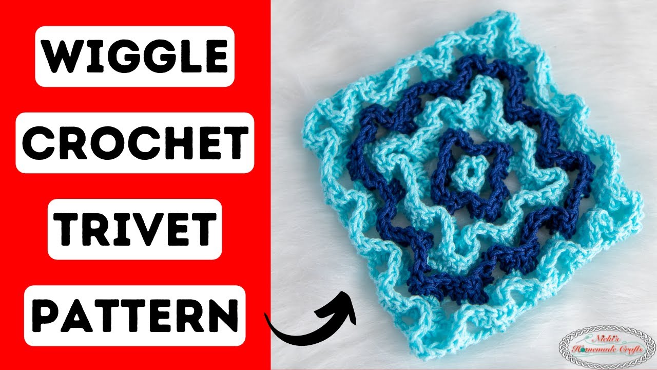 December 21st FREE Advent Calendar Mystery CAL Pattern - Wiggle Crochet Trivet Pattern