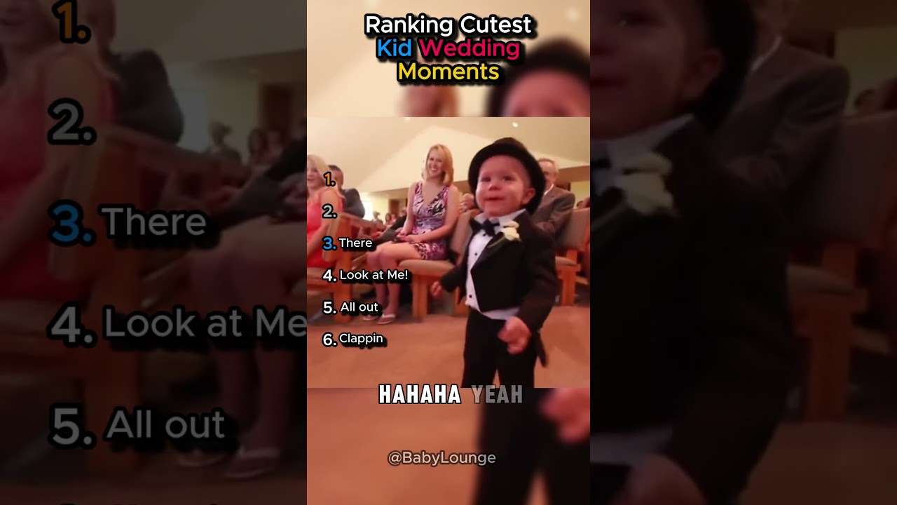 Ranking Cutest Kid Wedding Moments 👰🧒💐 | Tiny Guests Stealing the Show! #Shorts