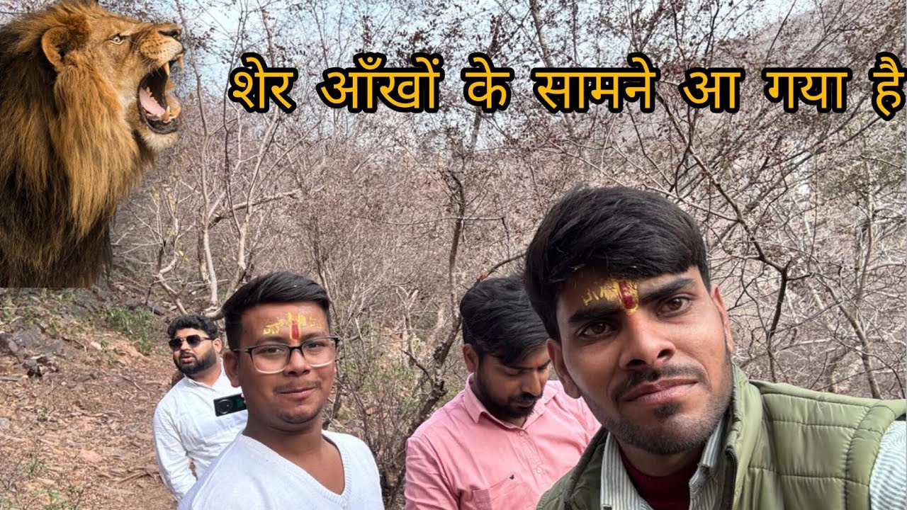 Aaj Tak Ka Sabse Darawna Moment 😱 Jungle Me Lion#Mathura#Rajasthan#Varshana#Travel Vlog