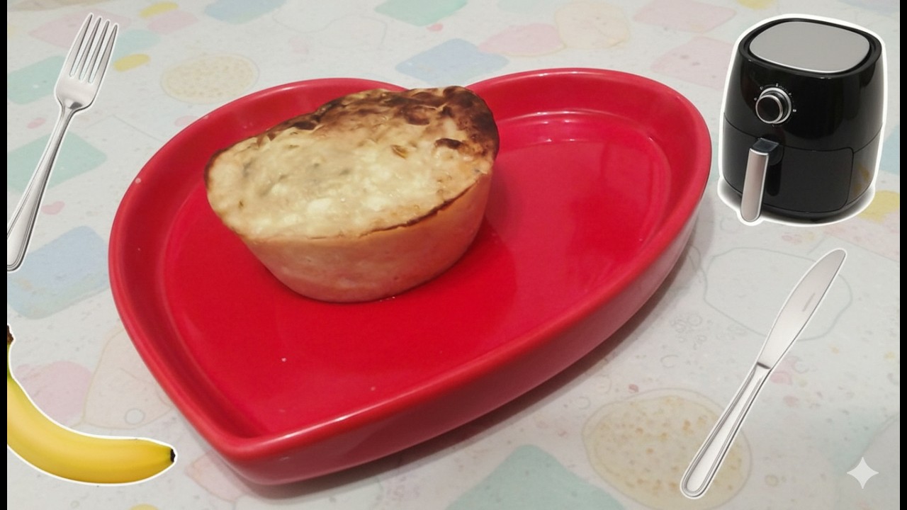 Du willst einen Proteinreichen Snack?Fitness Hüttenkäse Muffins aus dem Airfryer, gesund und lecker!