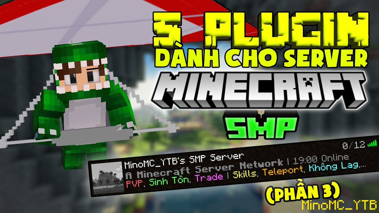 5 Plugin Thích Hợp Dành Cho Server Minecraft (Phần 3) - Level Mob, Ngồi, Nằm,... | MinoMC_YTB