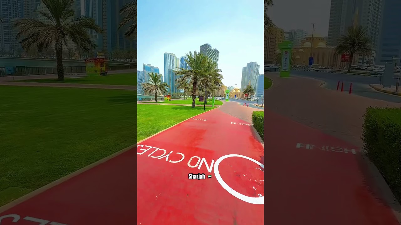 AMAZING VIEW SHARJAH 🇦🇪🫶🥰#sharjah #dubai #uae #shorts #travel #burjkhalifa