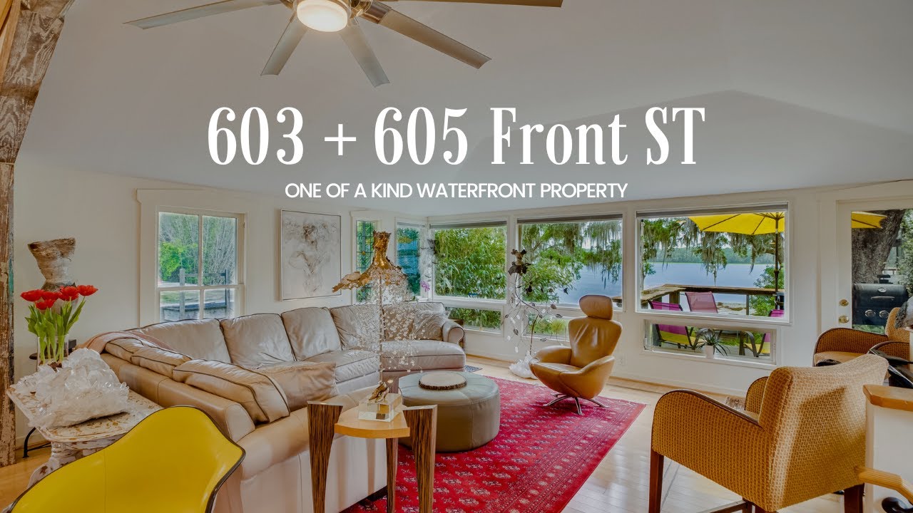 603 + 605 Front Street, Welaka, St. Johns River, Mazie Regan, Waterfront, Florida Real Estate