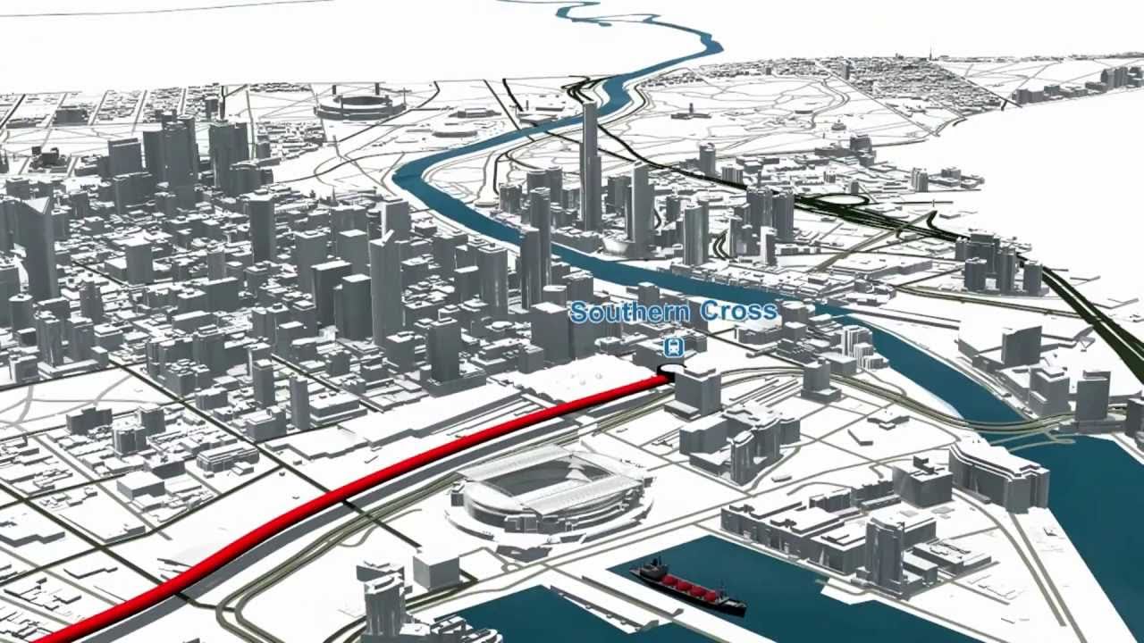 Regional Rail Link: Route overview animation