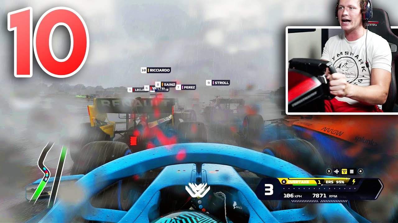 F1 2020 My Team Career - Part 10 - FULL WET RACE!