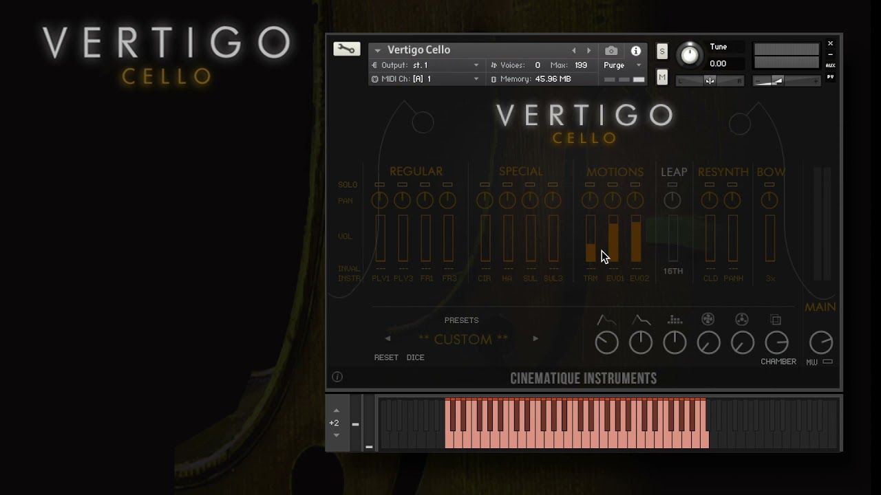 Walkthrough of the Vertigo Cello