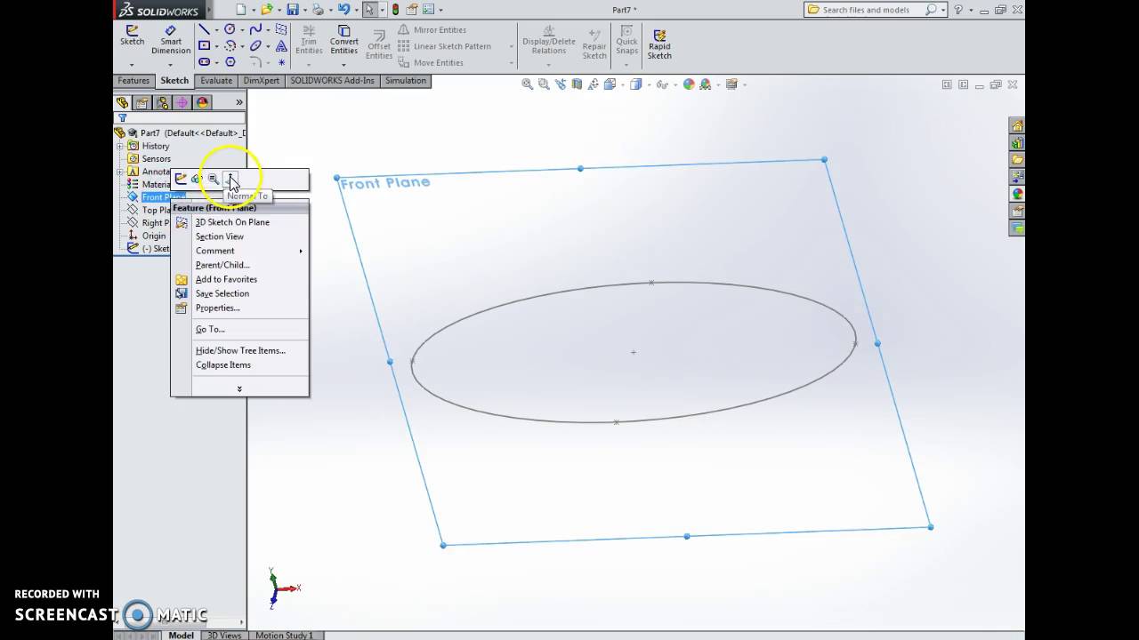 Projected Curve (Pringle)