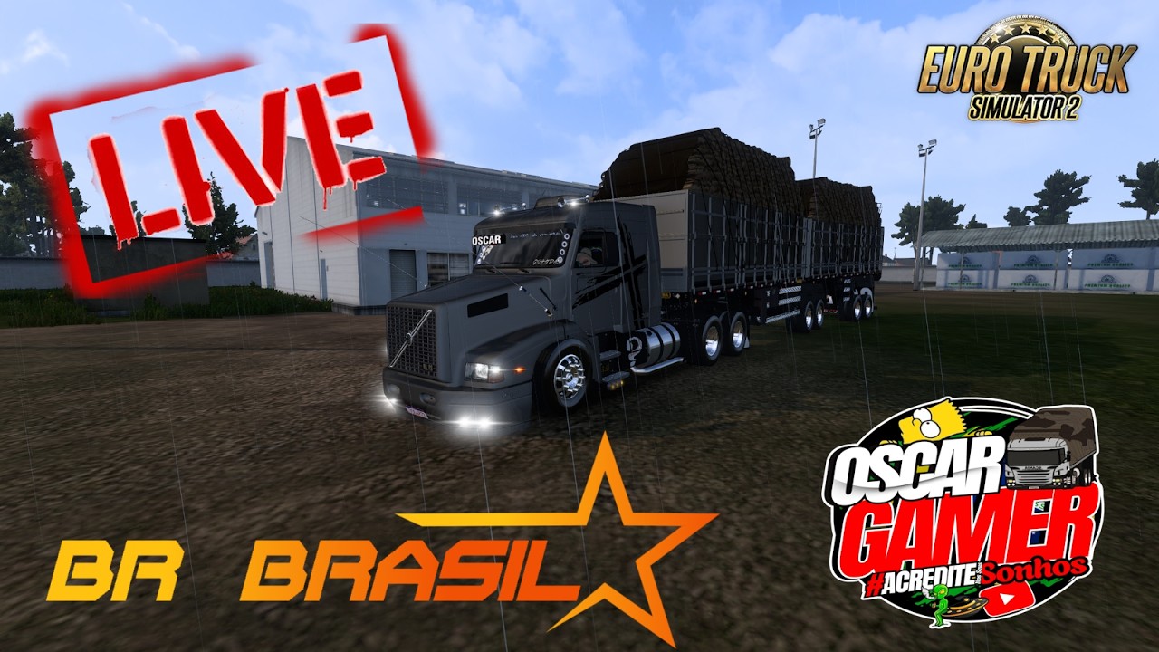 ETS 2 1.58 -  AO VIVO - VOLVO EDC NL 12 - NOS 7 EIXOS - MAPA BR BRASIL - LOGITRCH G920 - GAMEPLAY