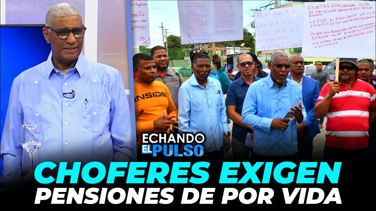 Choferes protestan por nuevo Metro: Exigen al gobierno pensiones 