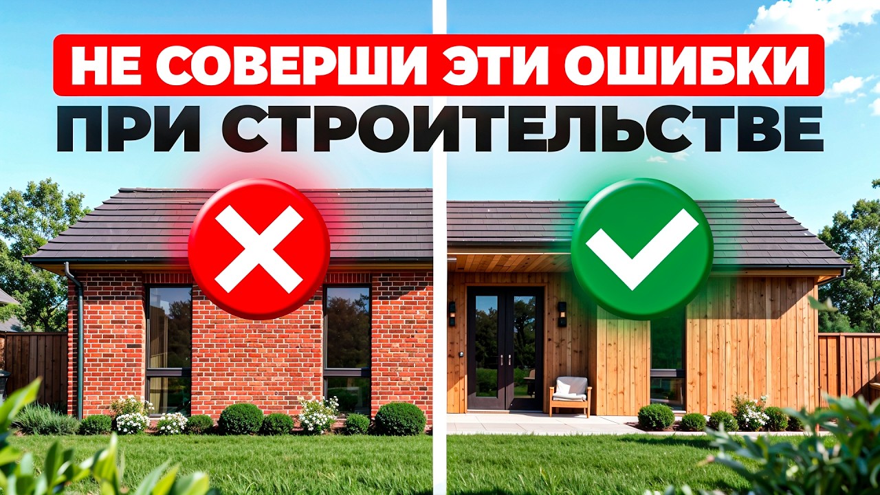 Как выбрать материалы для строительства ДОМА в 2025? ТОП ошибок, о которых вы сильно пожалеете