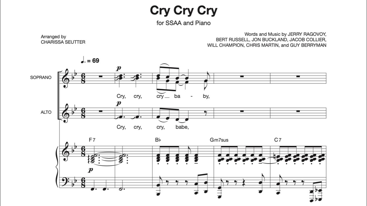 Cry Cry Cry by Coldplay | SSAA Choir