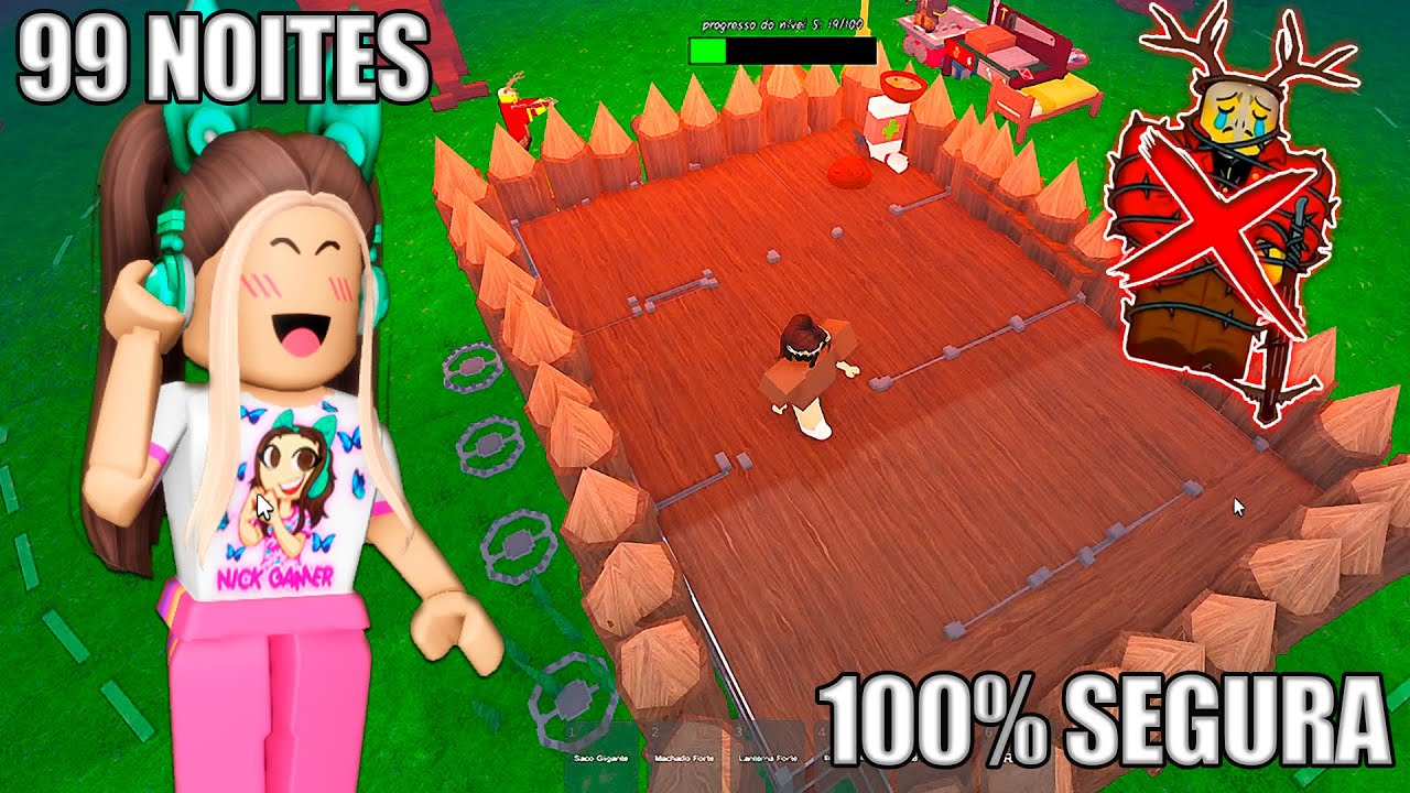 FIZ UMA BASE ANTI-CULTISTA em 99 NOITES NA FLORESTA  - Roblox