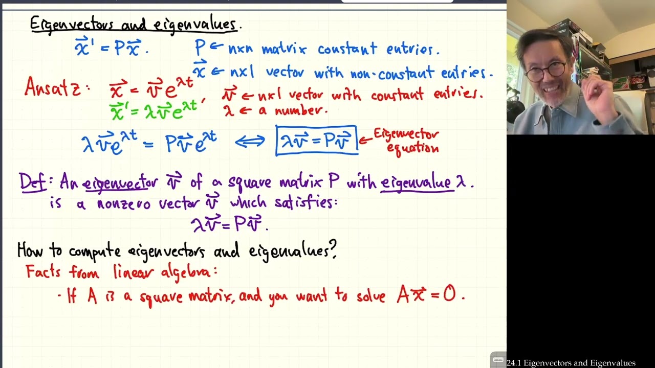 24.1 Eigenvectors and Eigenvalues