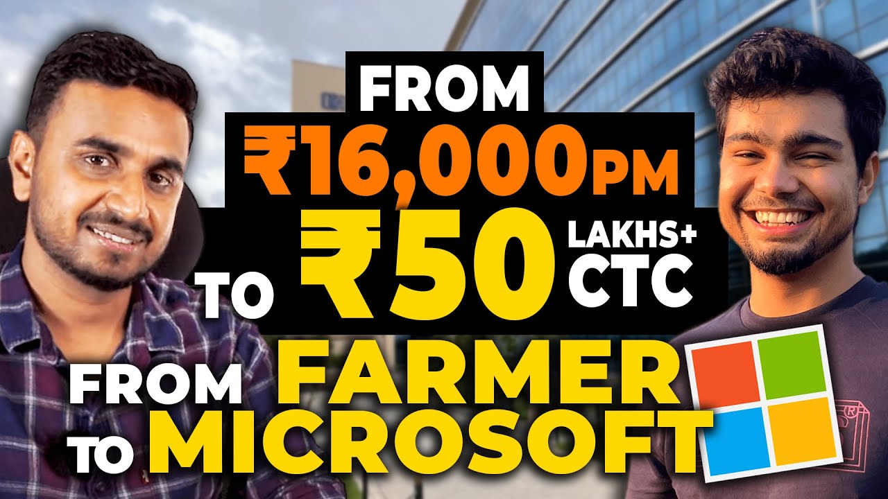 From 16k Pm to 50Lakhs+ CTC 🔥 | Farmer to Microsoft 😱 | Failed Jee Mains 7L AIR Santosh Kumar Mishra