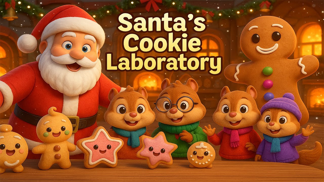 Santa’s Cookie Laboratory 🎅✨ Chipmunk Family Saves the Magical Cookies! | Little Helpers Adventure