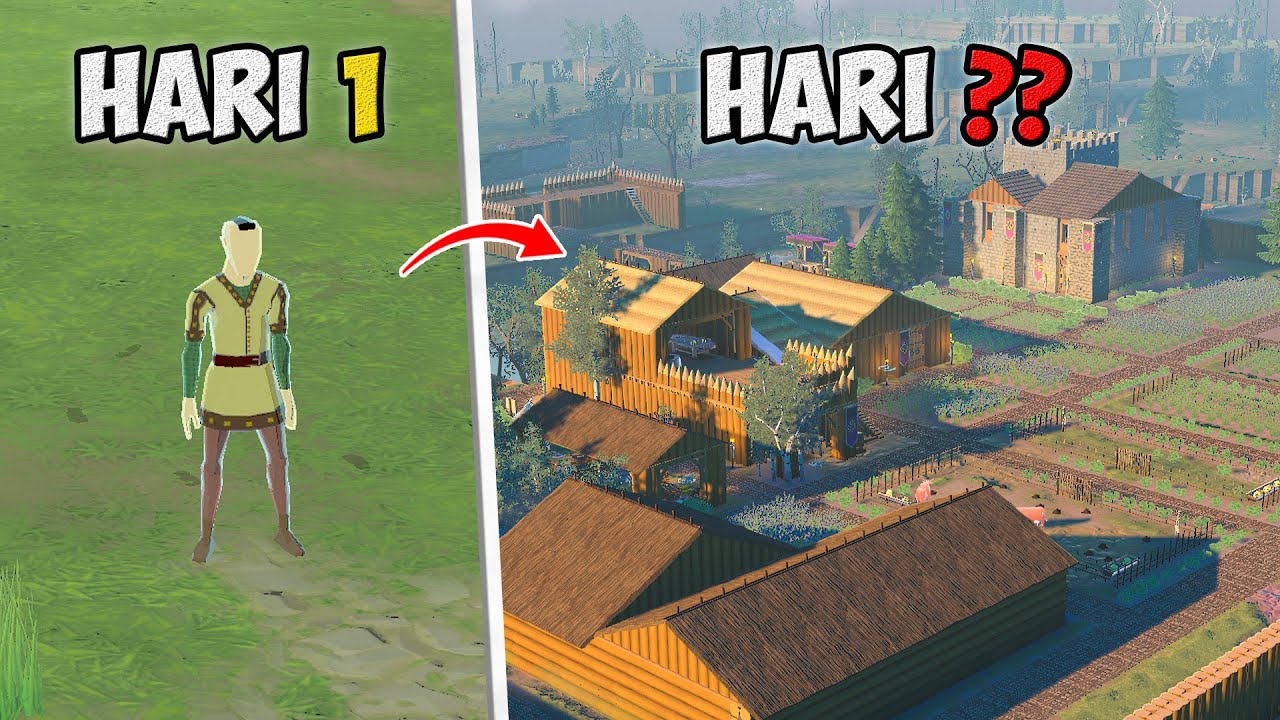 Gua MELARIKAN DIRI Dari Kerajaan Dan Membangun Desa Dari NOL di Going Medieval