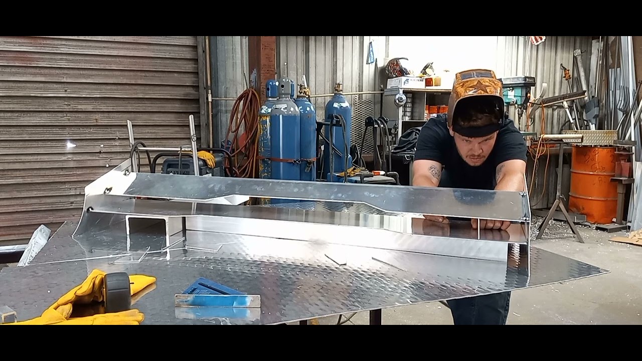 How to build a spoiler 350z (part 1) metal fabrication, welding