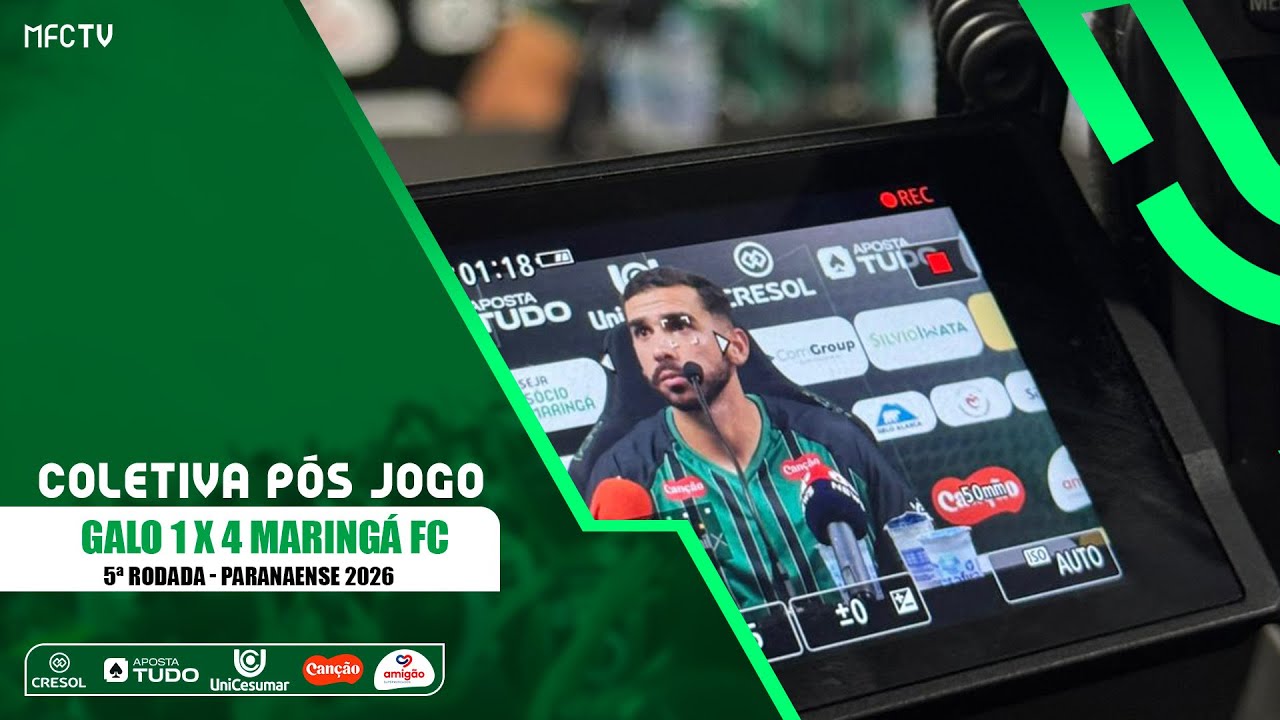 Coletiva pós jogo - Paulinho e Rodrigo Chipp - Galo 1 x 4 Maringá FC - Paranaense 2026 - 5ª Rodada