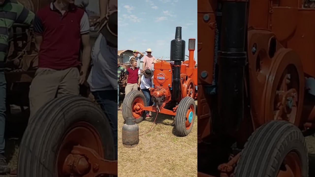 así se arrancaba el tractor PAMPA..... tractor fest