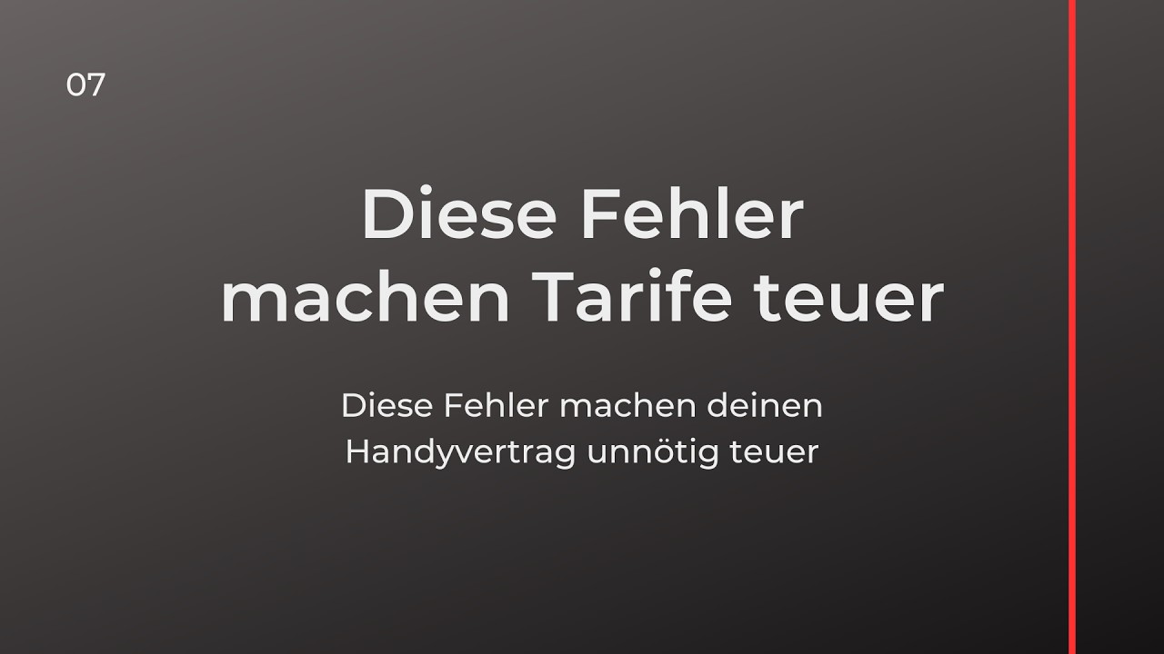 Diese Fehler machen viele beim Handyvertrag