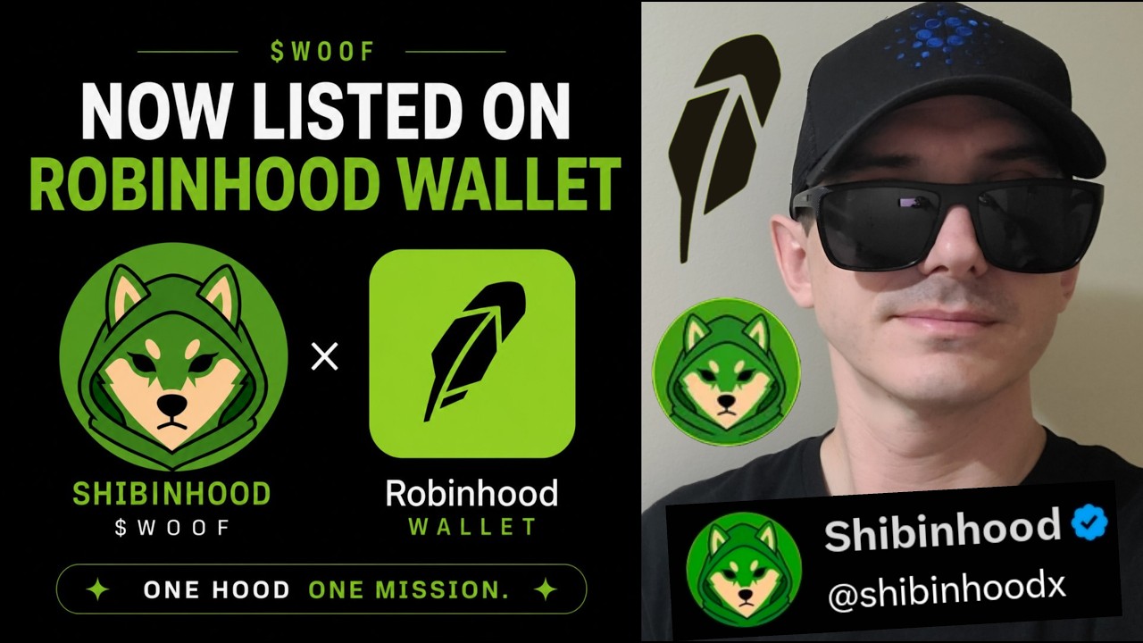 $WOOF - SHIBINHOOD TOKEN CRYPTO COIN HOW TO BUY WOOF ROBINHOOD CHAIN MEMECOIN NEW SHIBA INU UNISWAP