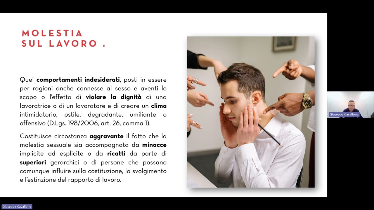 La valutazione del rischio di violenze e molestie nei luoghi di lavoro