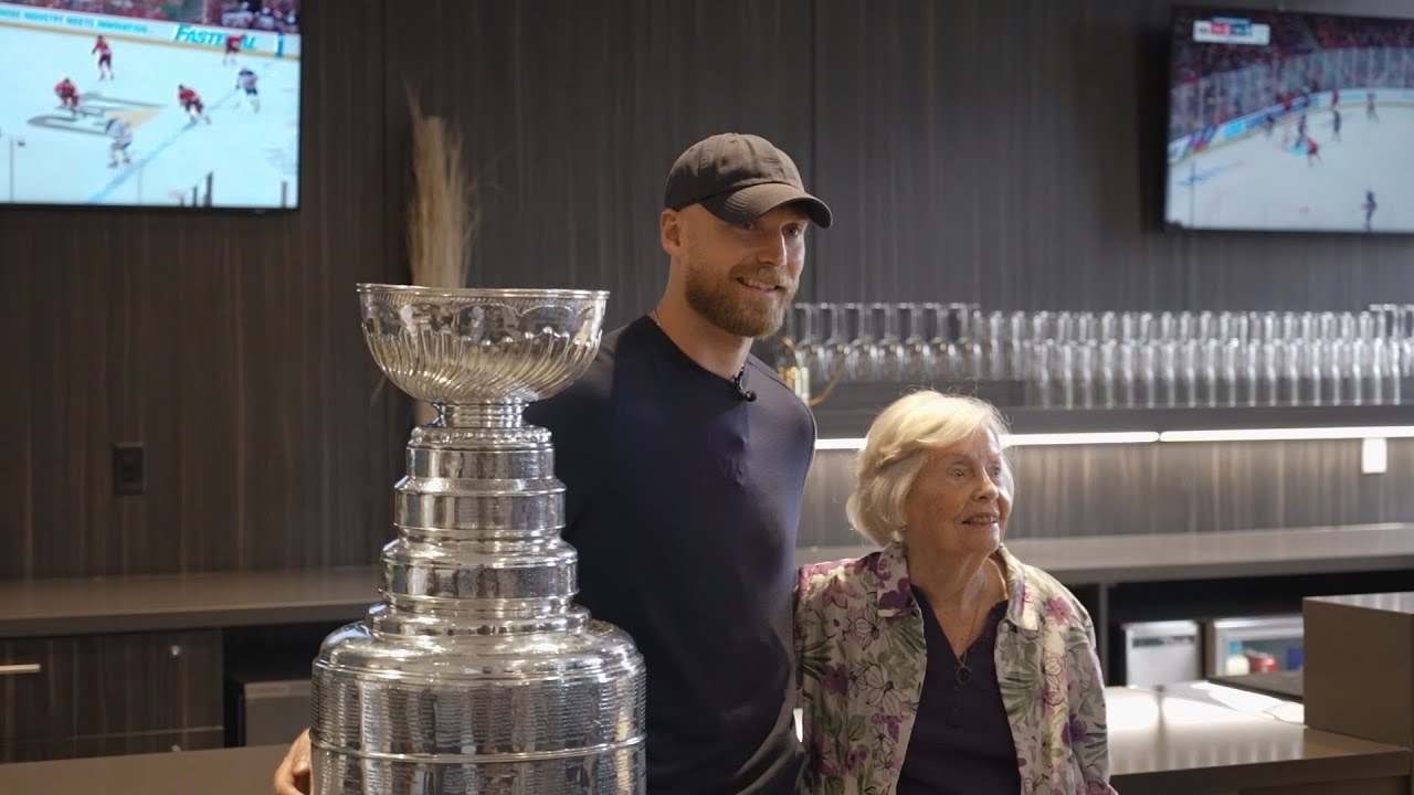 Watch Sam Bennett Bring the Stanley Cup to his Grandma 👵🏆 | Summer With Stanley