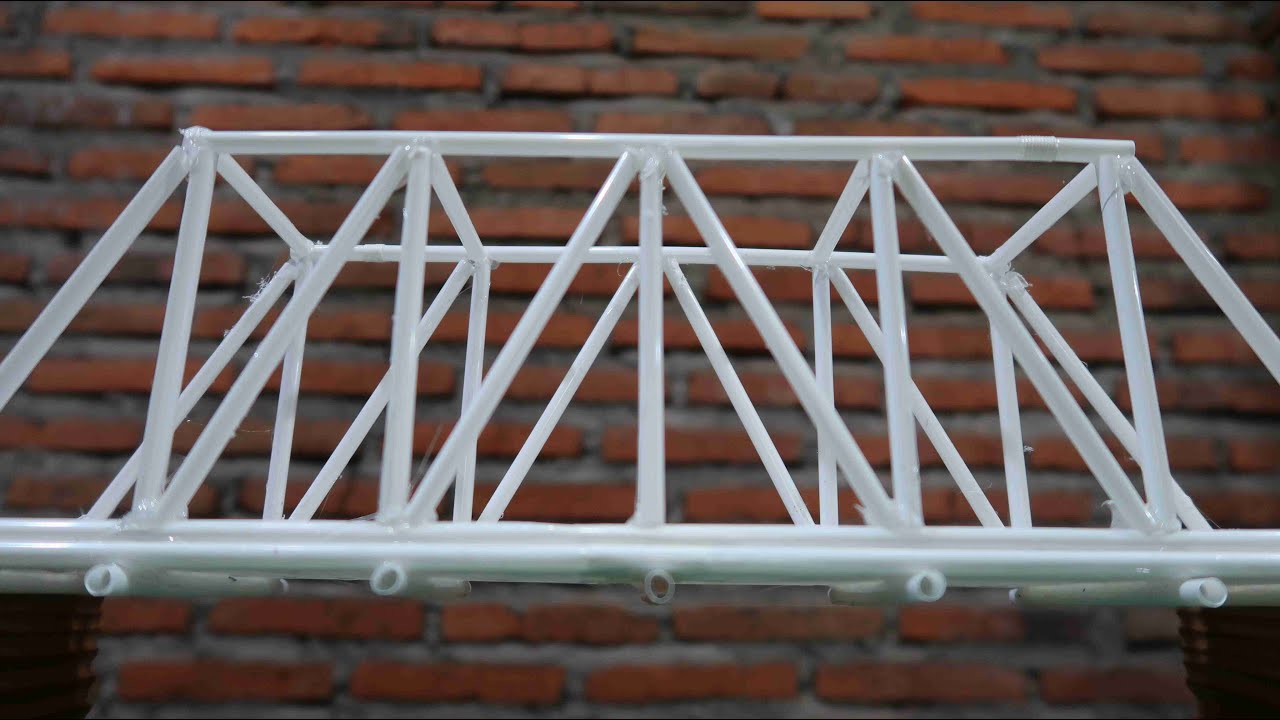 How to make a bridge from straws #136