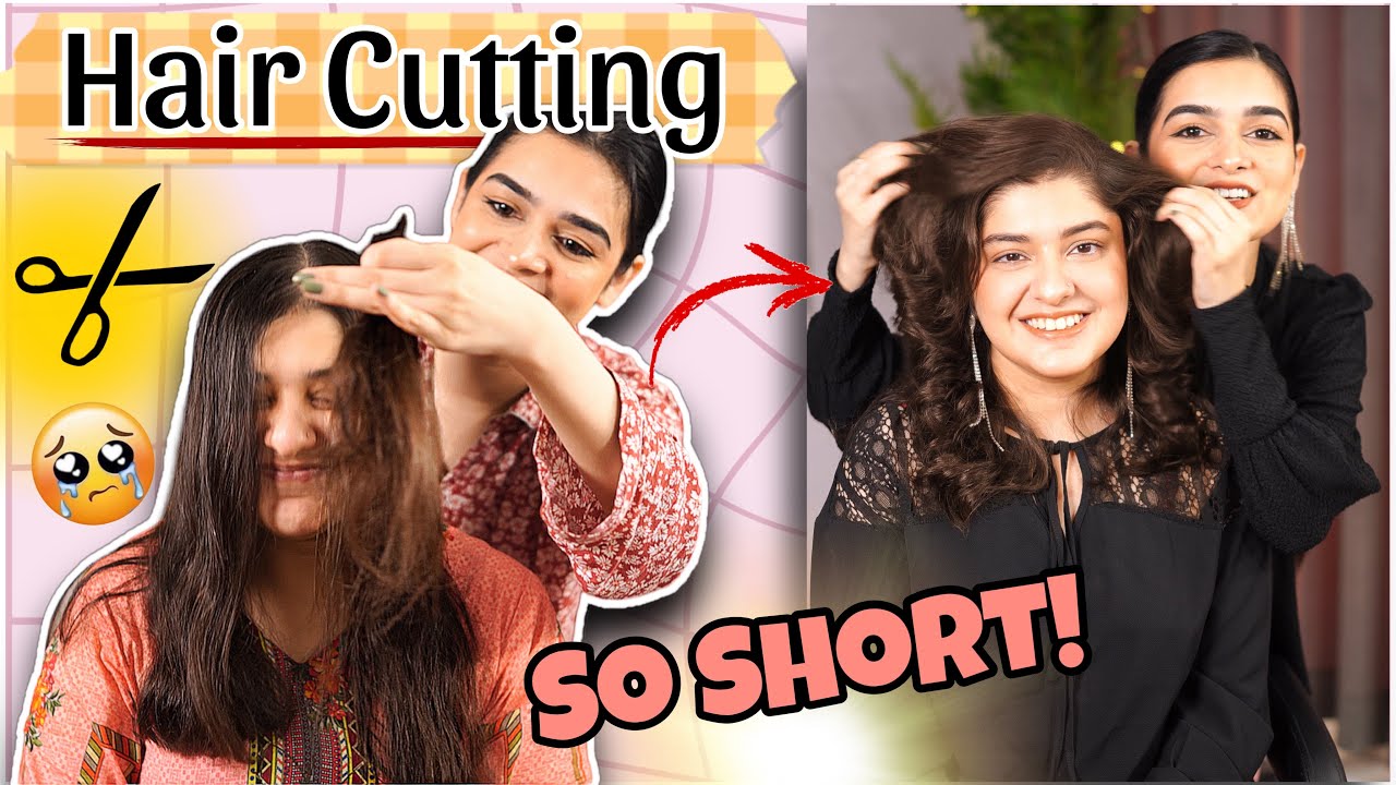 Cutting Her Hair Extremely Short - LOOK CHANGE || Easy Layers Haircut
