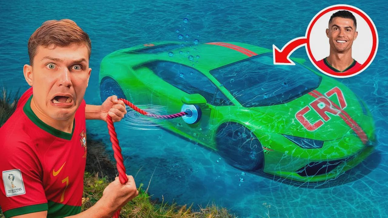 Natagpuan ko ang nawawalang Lamborghini ni Ronaldo sa ilalim ng tubig? *Tinawagan ang pulis!*