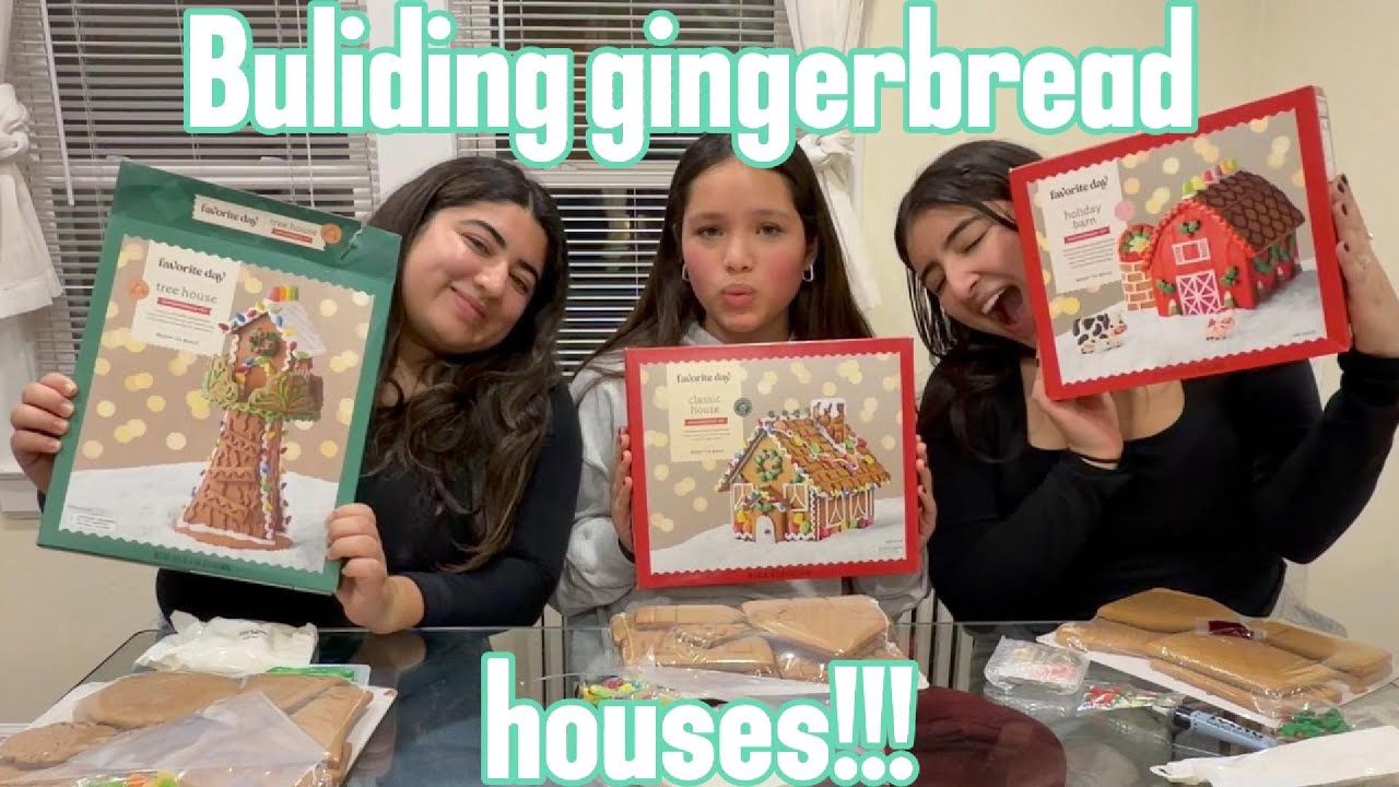 Let's build GINGERBREAD HOUSES!!!