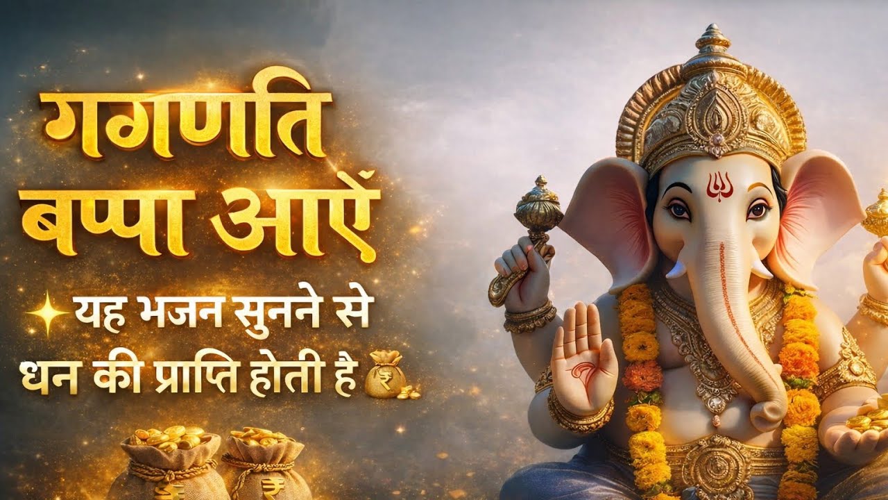 गणपति बप्पा आओ 🙏 धन, सुख और सौभाग्य देने वाला शक्तिशाली गणेश भजन 