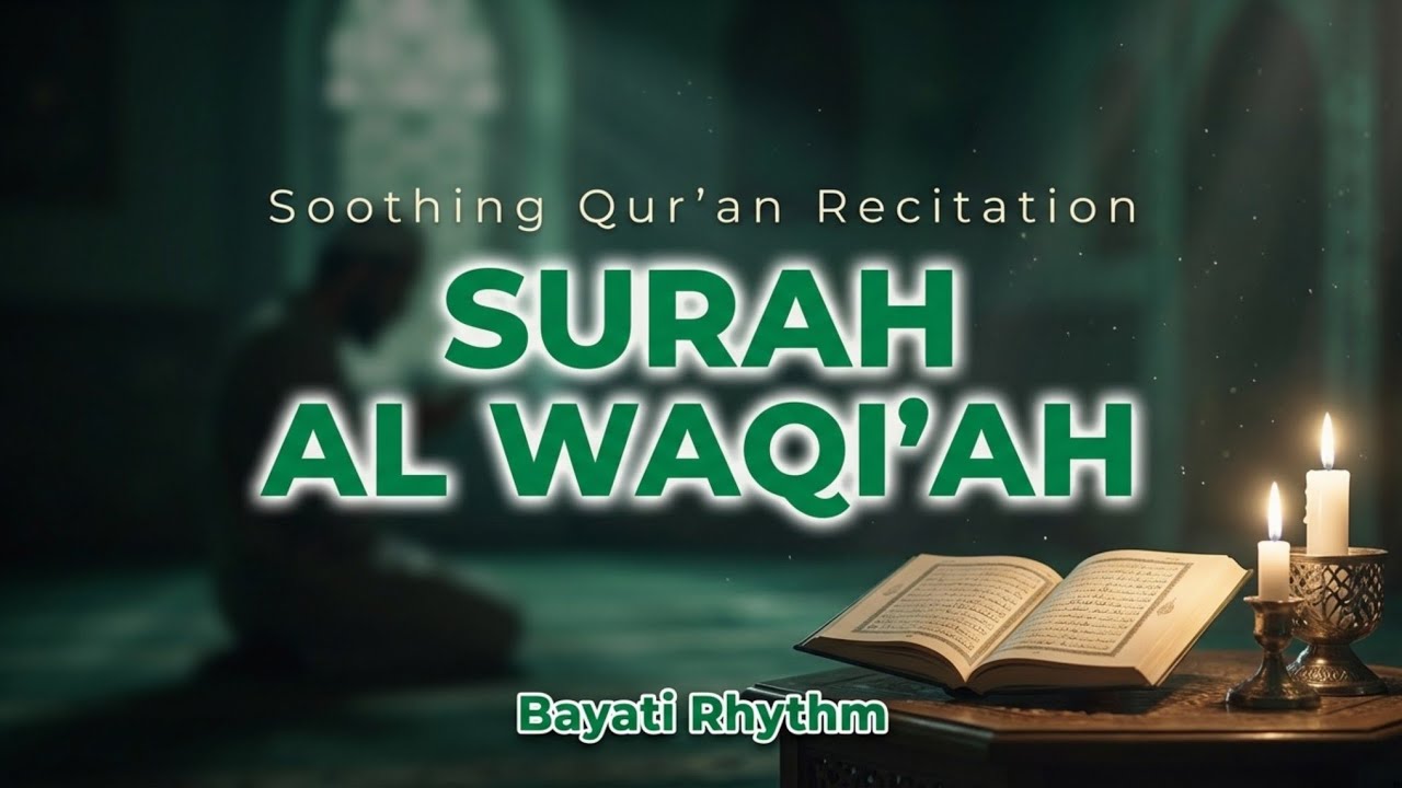 سورة الواقعة كاملة | Surah Al-Waqiah Full Peaceful Recitation Before Sleep