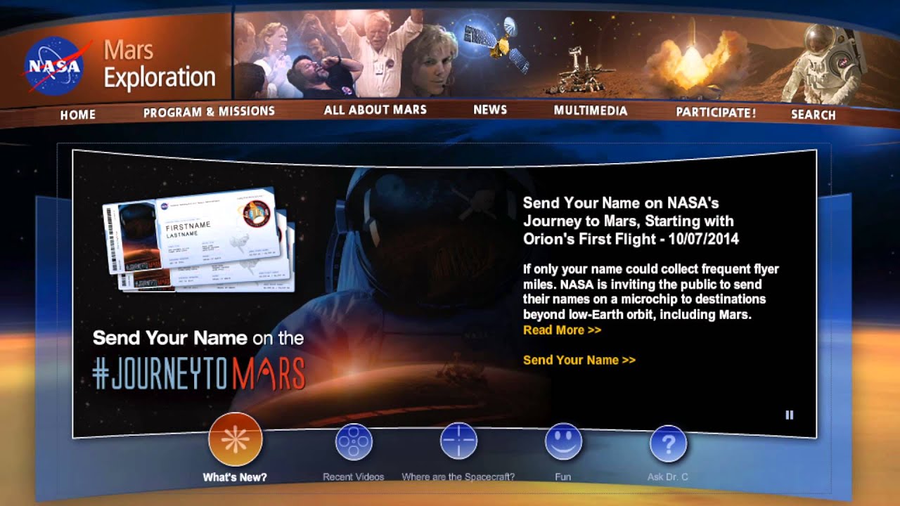 NASA Will Send Your Name to Outer Space