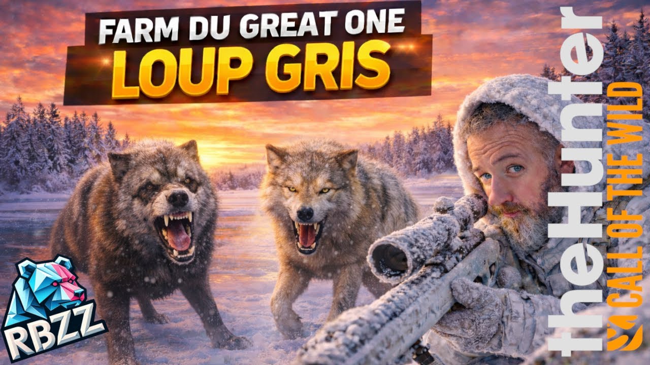 JE FARM LE GREAT ONE LOUP GRIS THE HUNTER CALL OF THE WILD