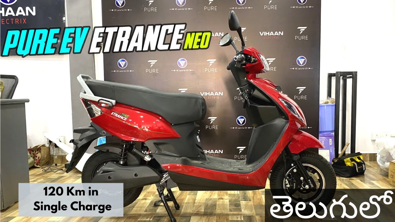All New Pure EV Etrance Neo 2023 | Detailed Review with Upgrades in Telugu