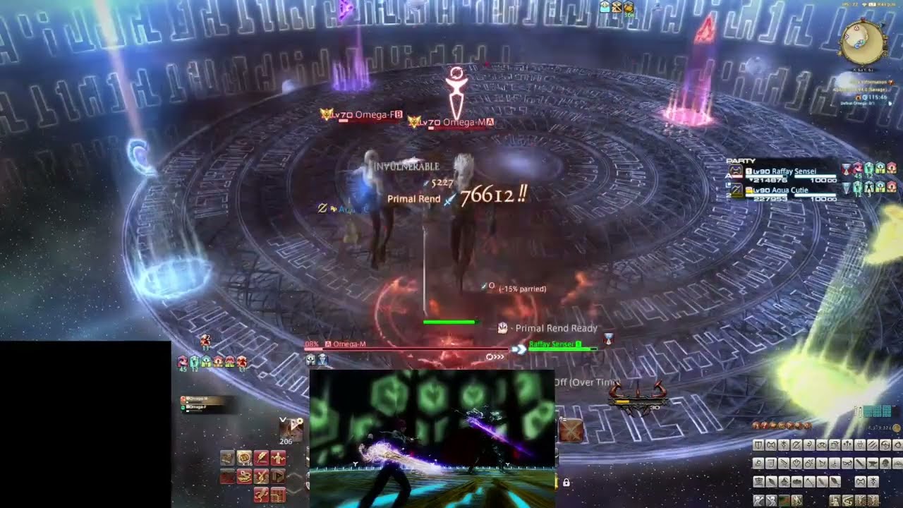 FFXIV- O12s phase 1 (Omega M/F) duo