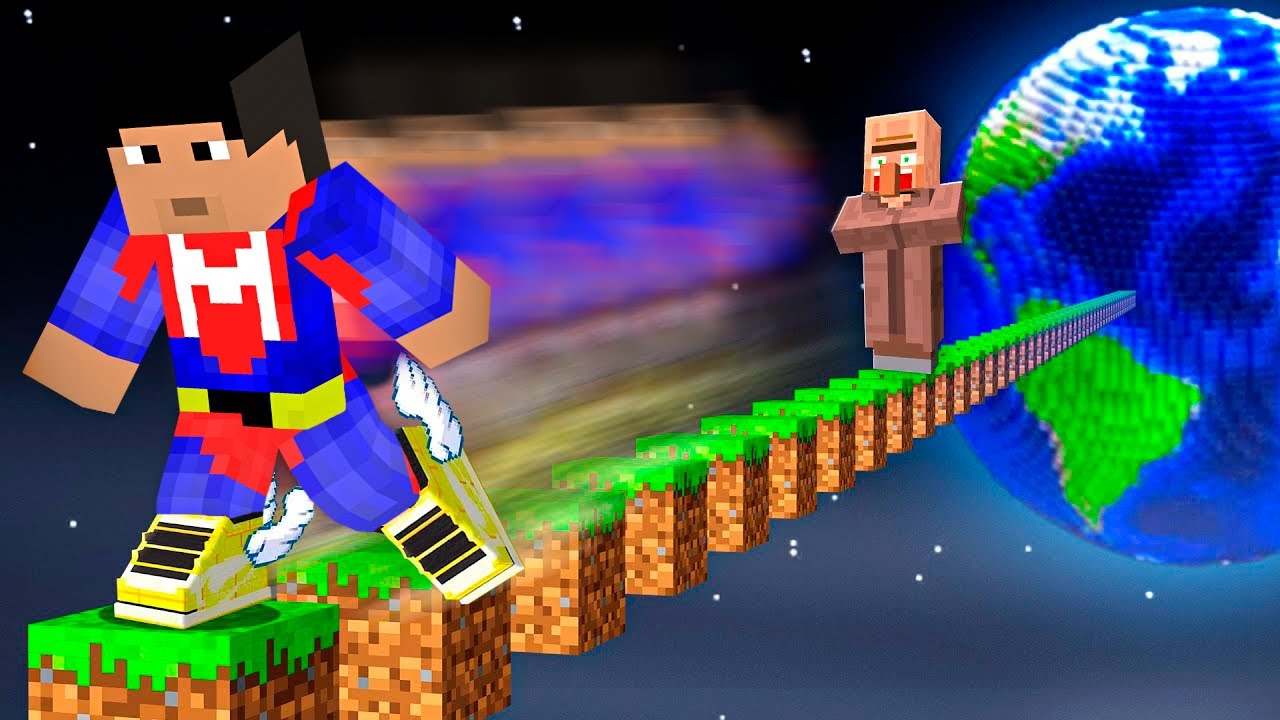CAMINÉ 10,000,000 DE BLOQUES EN MINECRAFT TROLL 😱