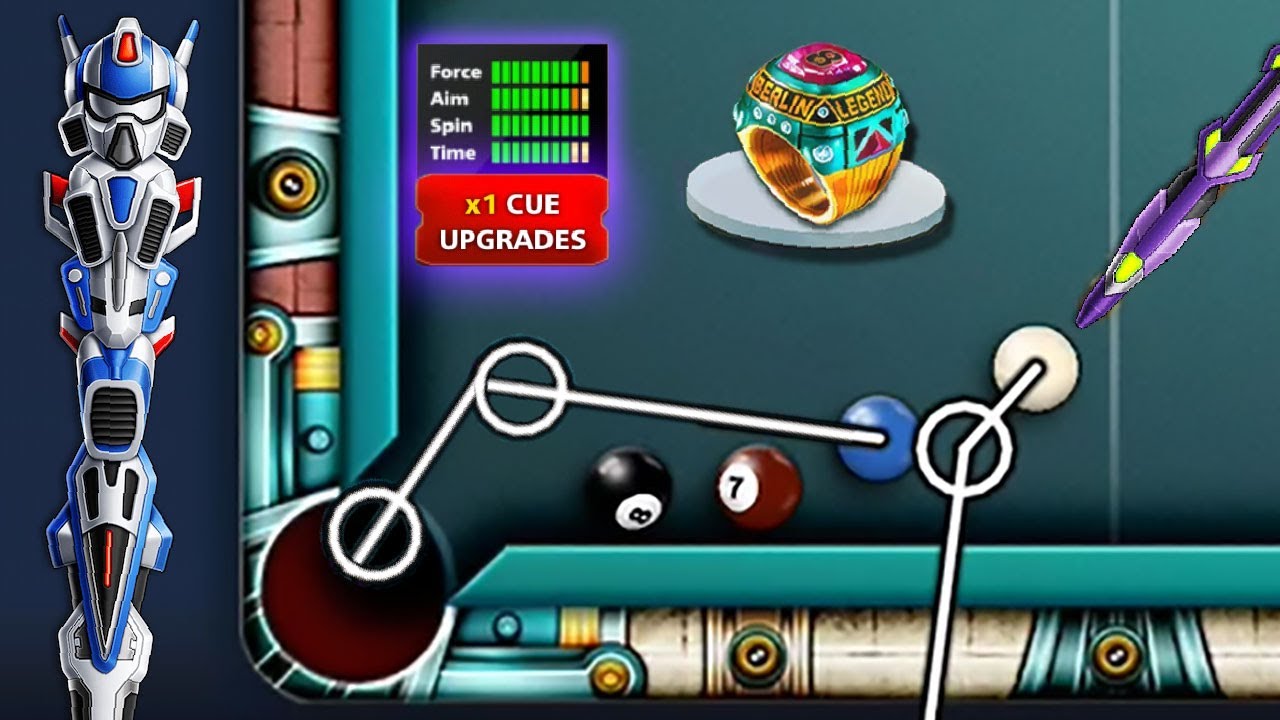 8 Ball Pool 136 Win = 62 Ring Berlin 🤯 Armored Unit Cue Set