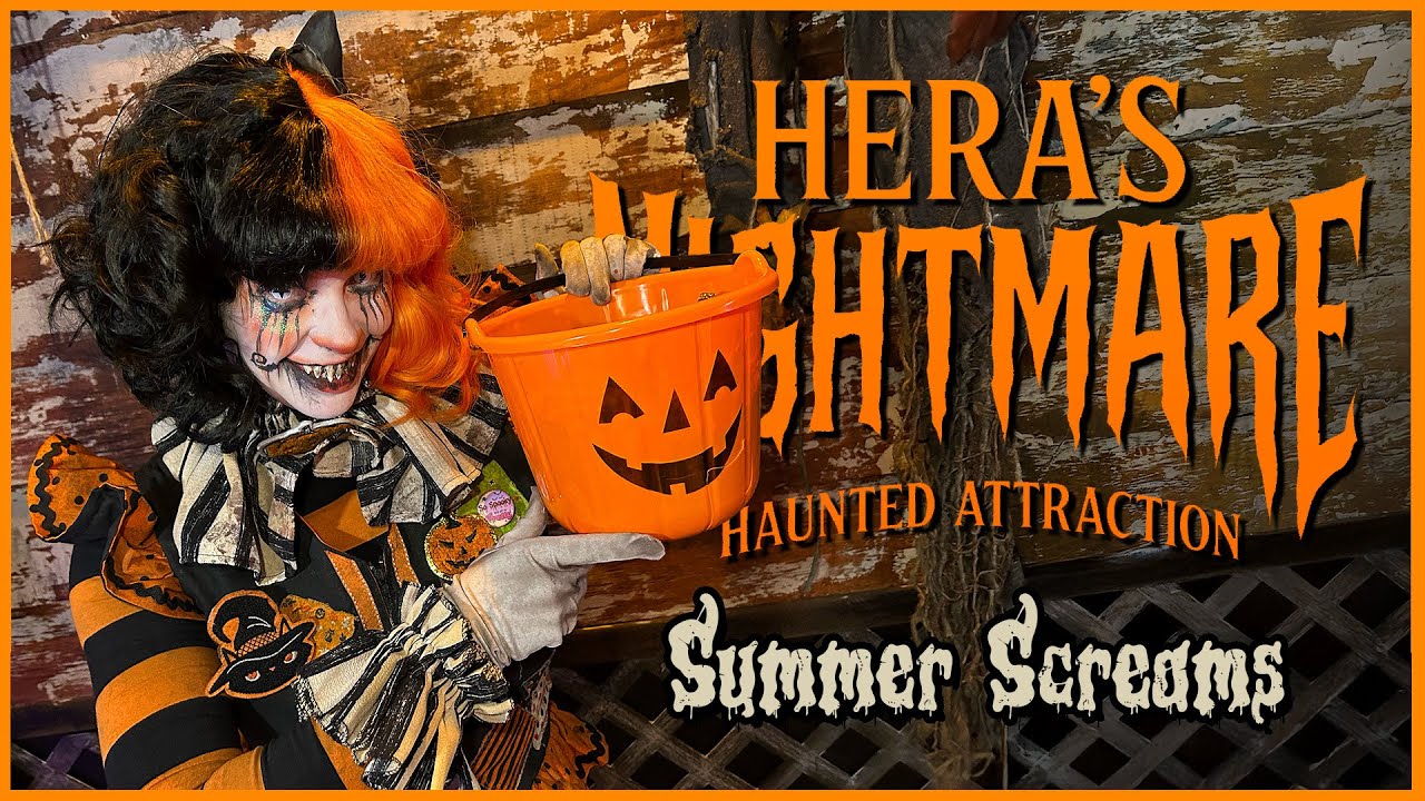 VLOG: Summer Screams at Hera's Nightmare | HALFWAY TO HALLOWEEN in Westminster, MD! #herasnightmare
