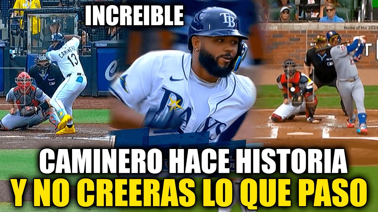 Junior Caminero Hace Historia con Grand Slam, Morel, Garcia Jr, Vientos y Pérez pegaron Jonrón MLB