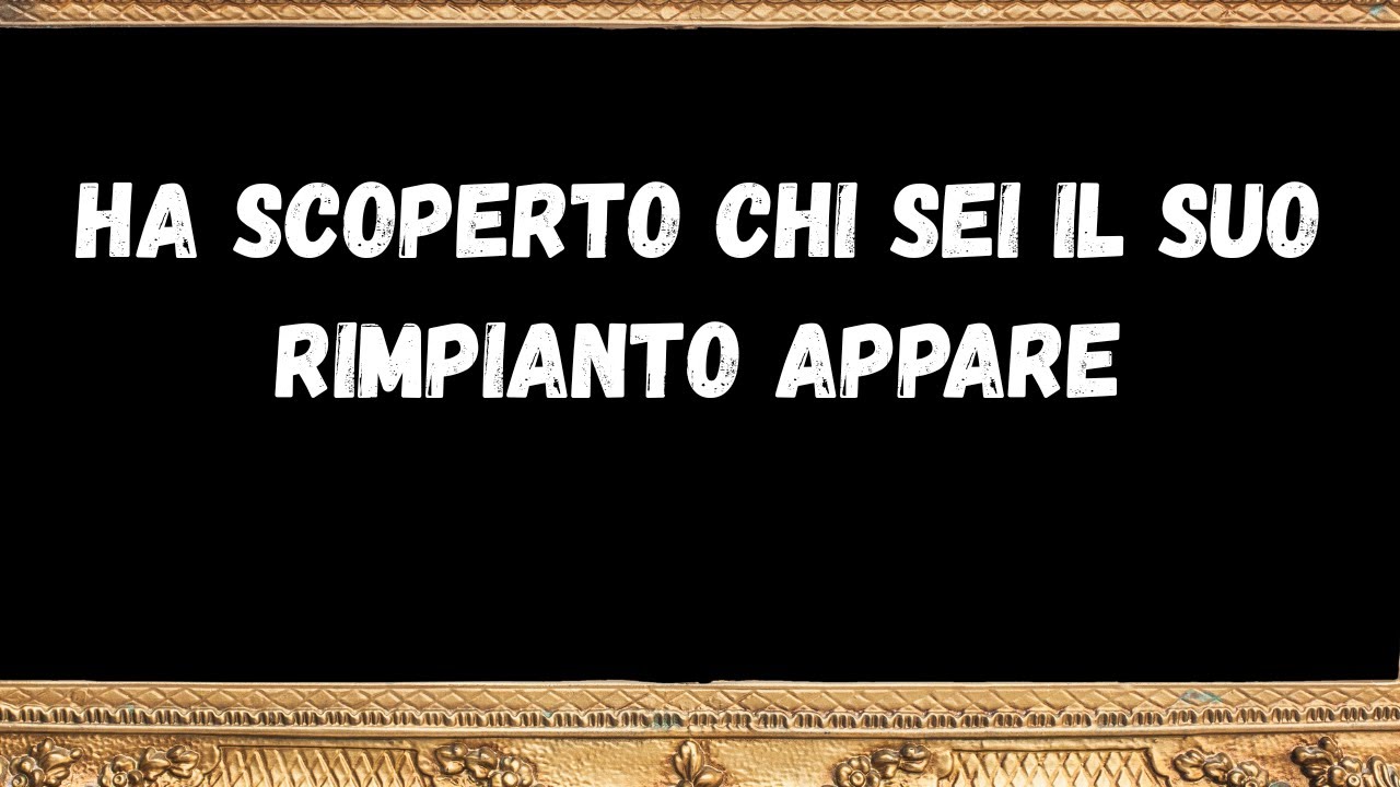 Ha scoperto chi sei il suo rimpianto appare- messaggi dagli angeli
