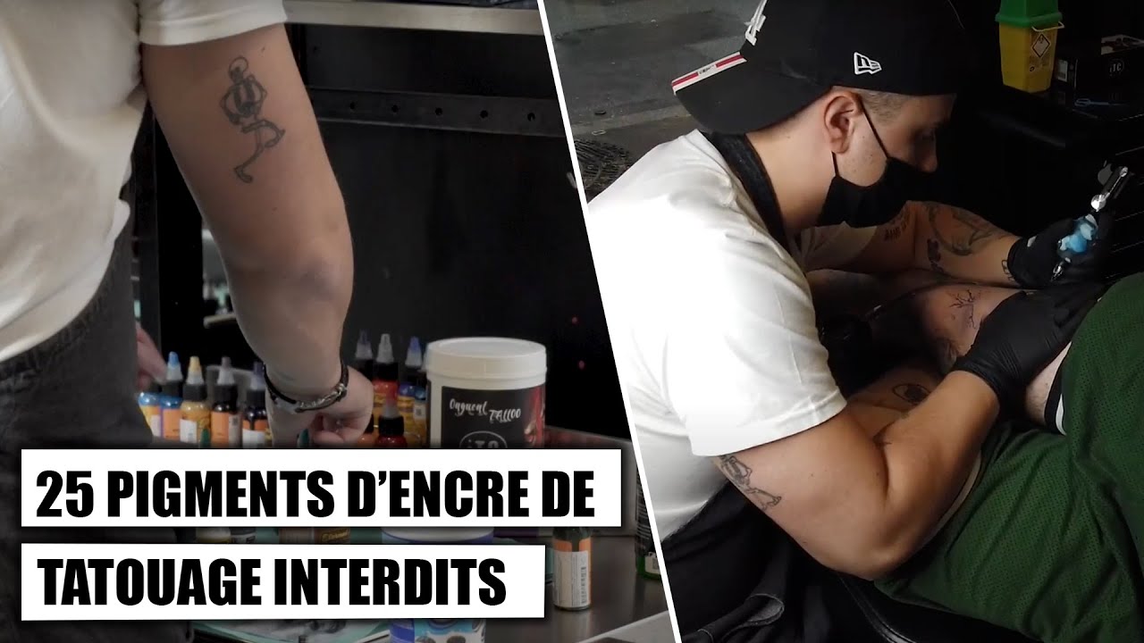 25 pigments d'encre de tatouage interdits en 2022 ?