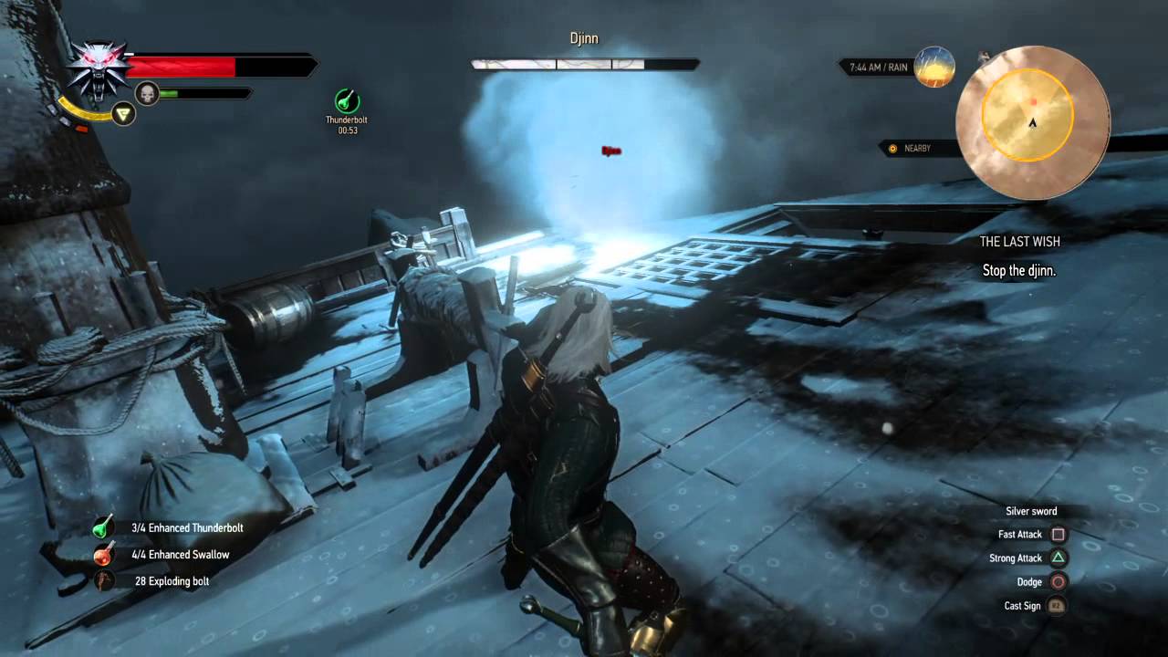 The Witcher 3: Wild Hunt THE LAST WISH seach the ship using witcher senses