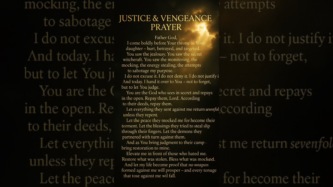 ⬆️ Full Video ⬆️ PRAYER FOR DIVINE JUDGMENT #divinejustice #divinejudgment #spiritualwarfare