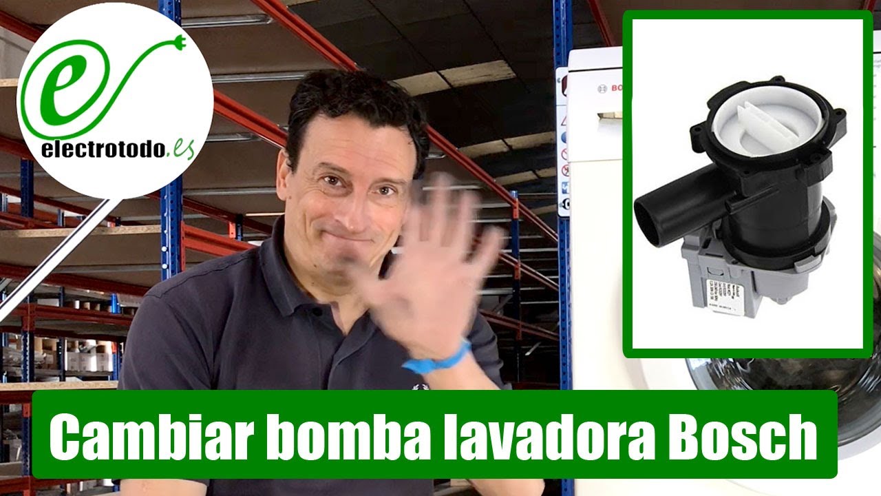 Cómo cambiar la bomba de la lavadora Balay, Bosch, Siemens