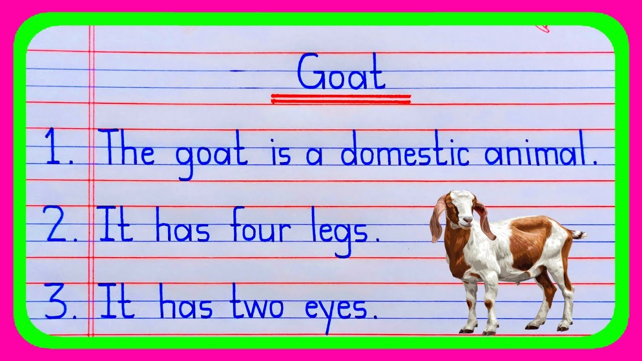 10 Lines Essay on Goat in english | 10 Lines on Goat | Essay on Goat | Goat Essay in English