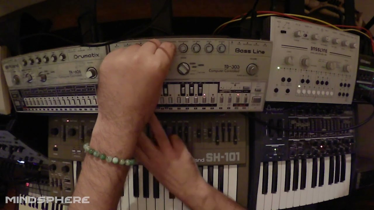 Original 1980's Roland TB 303 and my Goa trance pattern writings, how crazy I went!