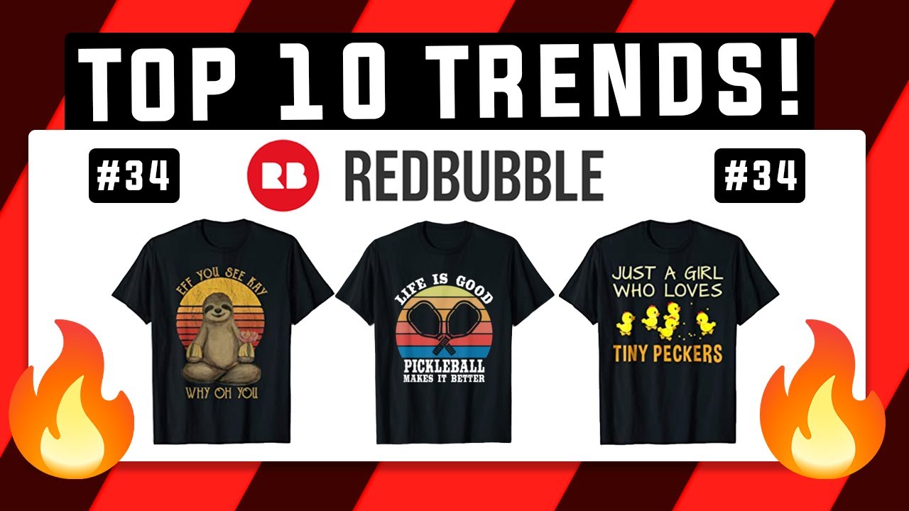 Top 10 Redbubble Trends of the Week #34 | GET SALES FAST WITH PUNS?! 🔥